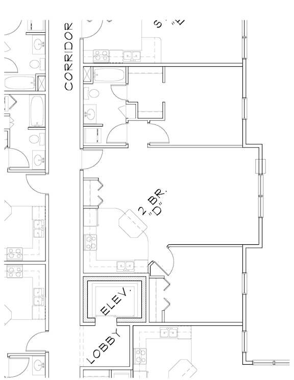 2 Bd 1 Ba Unit D