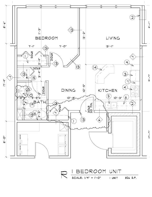 1 Bd 1 Ba Unit R