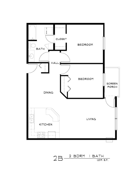 2 BD 1 BA  2B