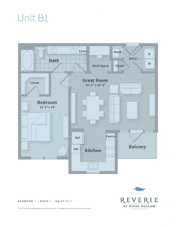 Reverie Floorplan B1