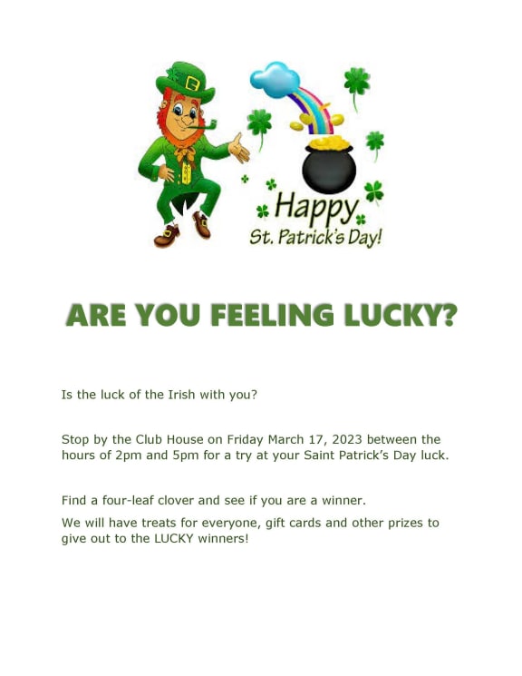 March Resident Event Flyer at Mirabella Apartments, CA, 92203