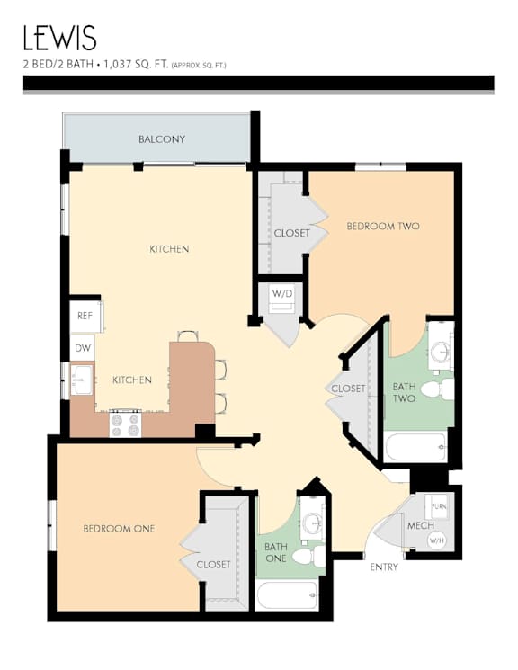 2 bed 2 bath C at Liberty Blvd Apartments - Saltlake City, UT Apartments, Saltlake City