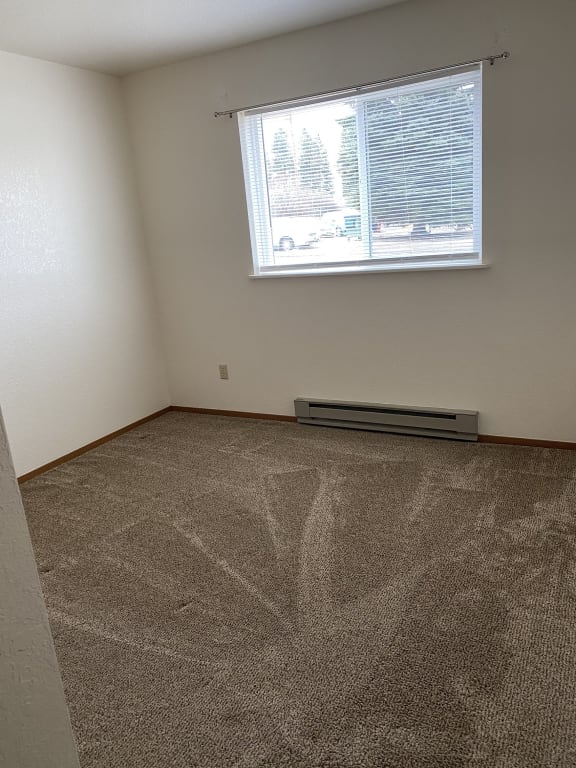 Image of baseboard heater and window and outlet
