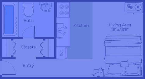  Floor Plan Sapphire Studio