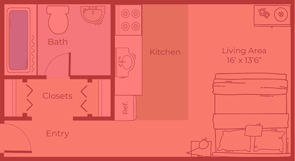Floor Plan  Ruby Studio