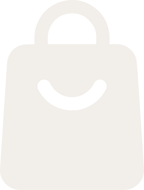 a bag with a smiley face icon isolated on a white