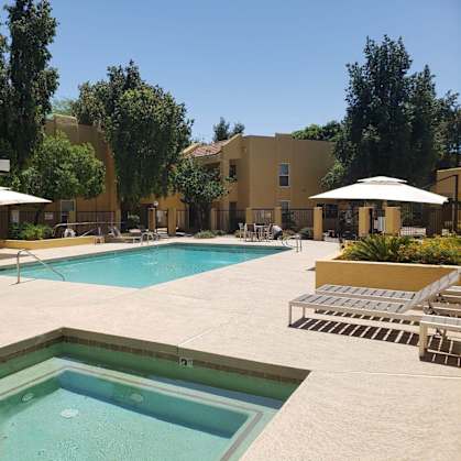 our apartments showcase an unique swimming pool