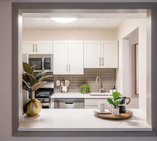 Kitchen at Atria at Crabtree Valley in Raleigh, North Carolina