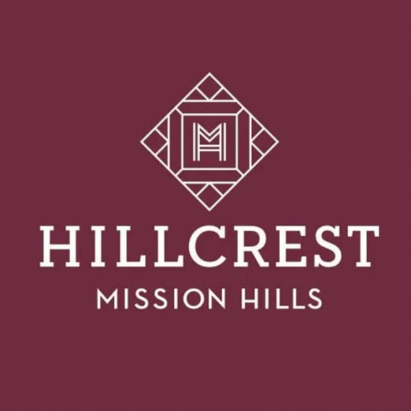 a logo for a mission hill hillcrest mission hills logo