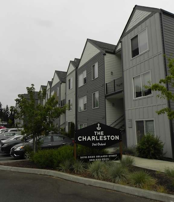 The Charleston apartment complex is located at 3410 92nd Orlando St.