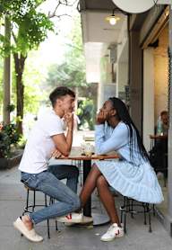 Man And Woman Looking At Each Other at 1915 Park , California