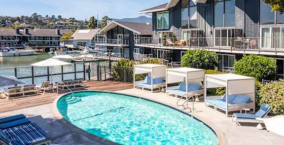 Pool at The Cove at Tiburon Apartments in Tiburon CA