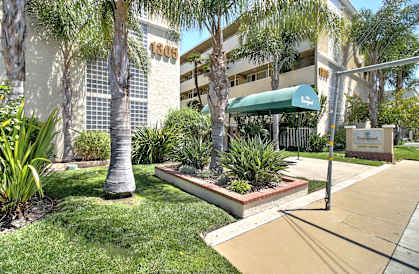 Apartment Entrance at Courtyard, Redwood City, California