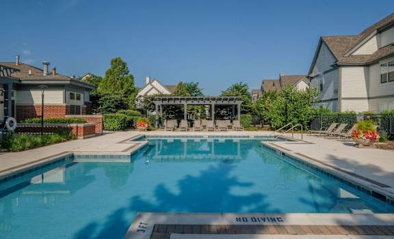 the swimming pool at our apartments