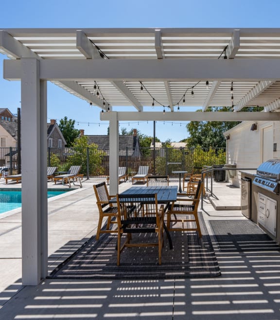 a balcony with a view of a church and a city at City View St. George Apartments, Utah, 84770