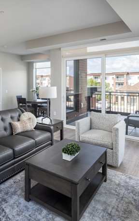 Modern Living Room at Wilford Apartments, Waconia, MN, 55387