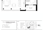Thumbnail 4 of 26 - A black and white image of a floor plan for a property located at 1383 Sq. Ft.