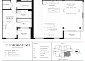 Thumbnail 26 of 26 - A black and white image of a floor plan for a house layout.