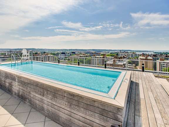Rooftop pool at Lex and Leo at Waterfront Station, Washington, 20024