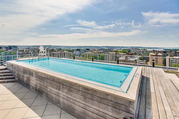 Rooftop pool at Lex and Leo at Waterfront Station, Washington, 20024