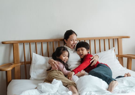 Happy family time at The Retreat at Steeplechase, Houston, TX, Texas, 77065