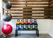 Thumbnail 24 of 35 - 24-Hour Fitness Center With Free Weights at Element at Kirkwood, Atlanta, GA, 30317