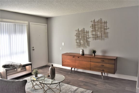 Living Room With Expansive Window at Sunnyvale Town Center, California