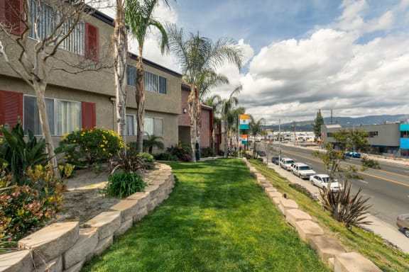 Woodland Hills apartments landscape