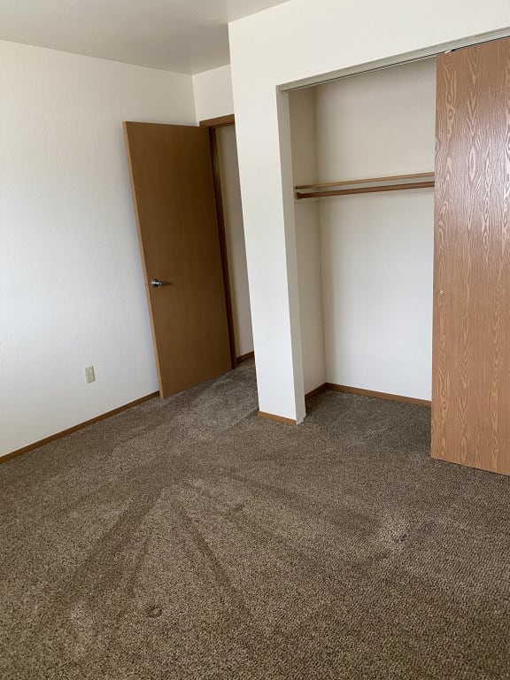 Image of closet with hangers