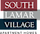 Apartment homes logo with a green background.