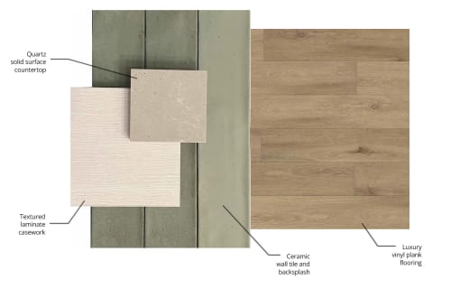 a collage of photos of wood flooring