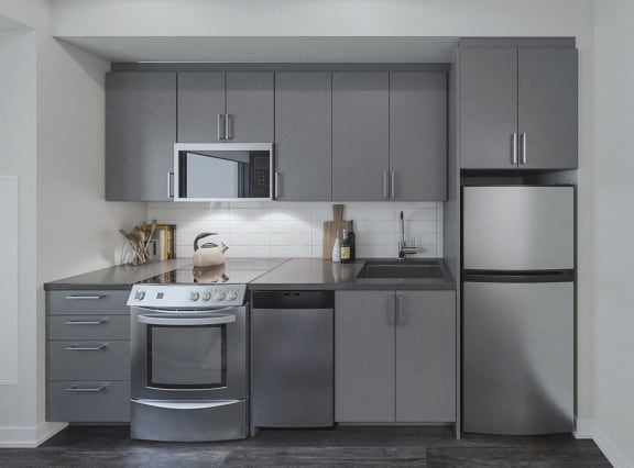 Custom Kitchen with sleek cabinetry