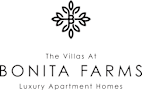 A logo for Bonita Farms apartment homes.