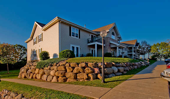 Elegant Exterior at Luann Place Apartments, Madison, Wisconsin