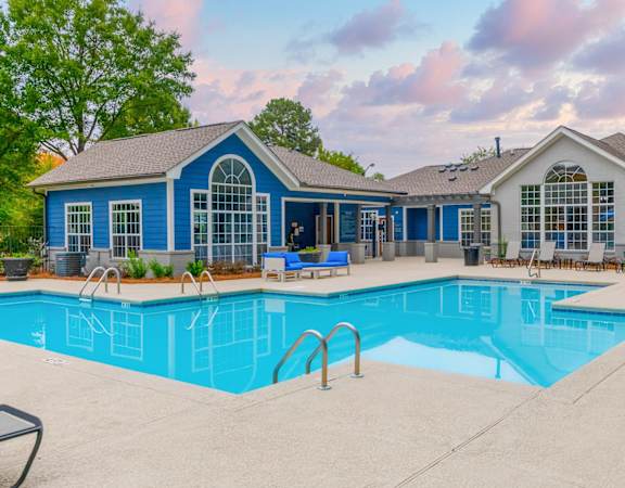 the swimming pool at our apartments