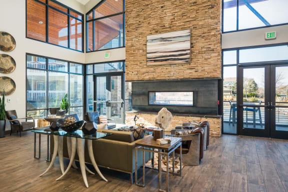 Huge Clubhouse at Apres Apartments in Aurora, CO