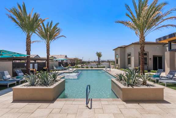Resort Style Pool & Hot Tub at Avilla Western Garden, Phoenix, AZ 85307