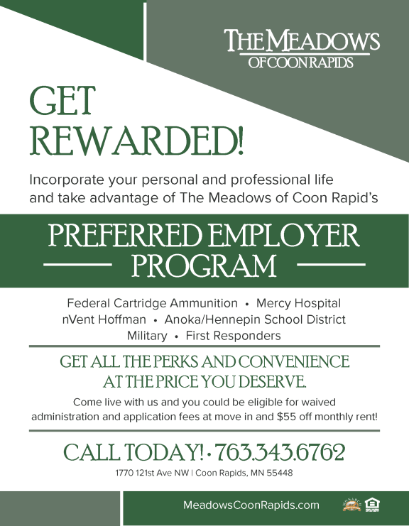 a flyer titled prepared employer program flyer with green background and white text