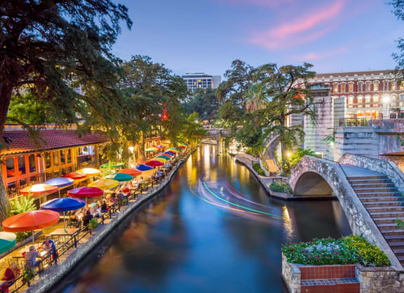 Beautiful View of San Antonio River Walk