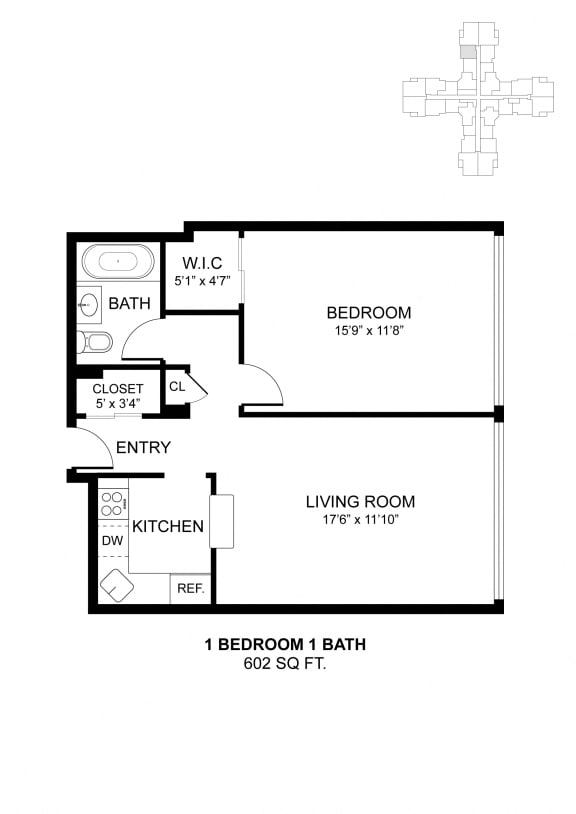 Holly Floorplan  at Parkview Towers, Collingswood, NJ, 08107