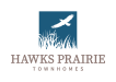 a logo for hawks prairie townhomes in Olympia, WA.