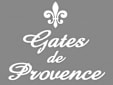 White property logo at Gates de Provence Apartments, Dallas, TX, 75287