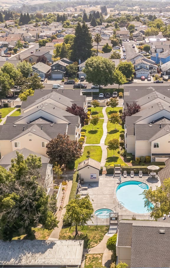Drone View Of Community at Emerald Pointe, Rohnert Park, CA 94928