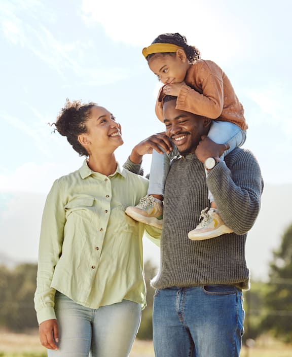 A Couple With a Baby at Cottages at Beltmill Apartments, Saginaw, TX
