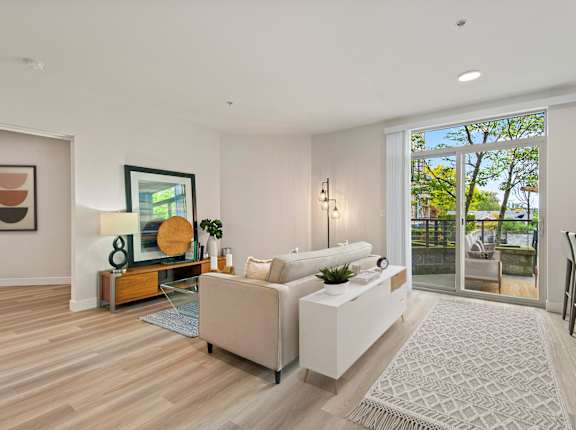 The Queen Anne Collection Apartments in Seattle, Washington Model Living Room