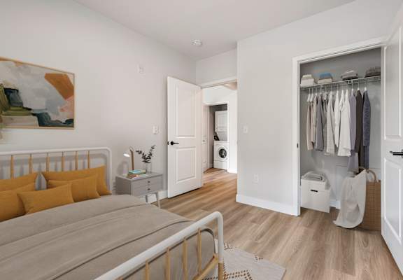 The Queen Anne Collection Apartments in Seattle, Washington Model Bedroom