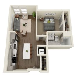 Floor Plan  Dobrinz Floor Plan at Dillard Apartments, Fargo, North Dakota 58102