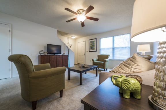 Living Room at MeadowView Townhomes, Ohio