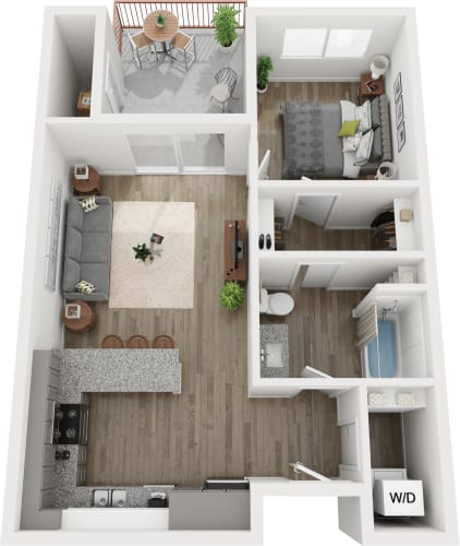 Floor Plan  A1 floor plan at Presidium Pecan District, Pflugerville, TX