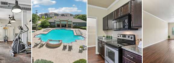 A large house with a pool in front.